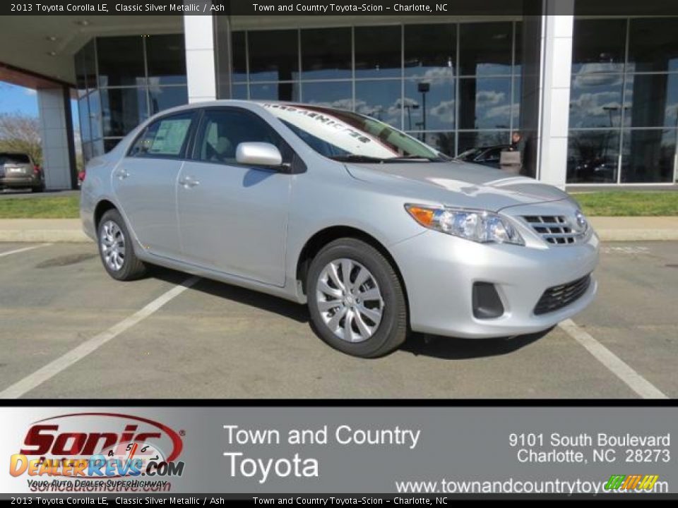 2013 Toyota Corolla LE Classic Silver Metallic / Ash Photo #1