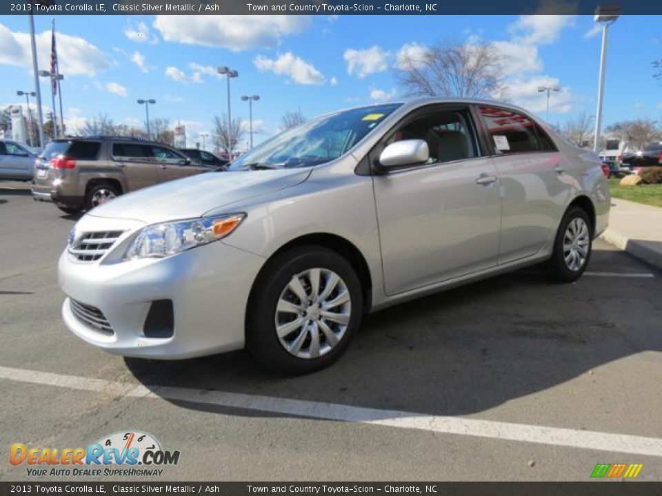 2013 Toyota Corolla LE Classic Silver Metallic / Ash Photo #3