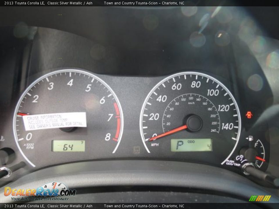 2013 Toyota Corolla LE Classic Silver Metallic / Ash Photo #11