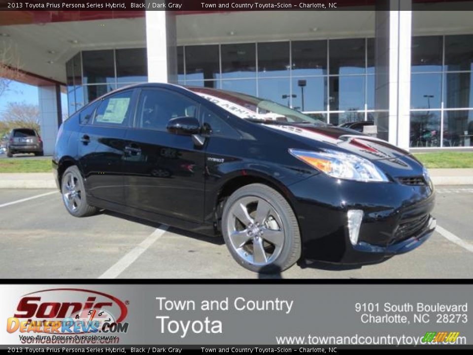 2013 Toyota Prius Persona Series Hybrid Black / Dark Gray Photo #1