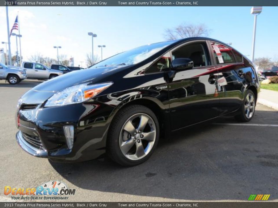 2013 Toyota Prius Persona Series Hybrid Black / Dark Gray Photo #3