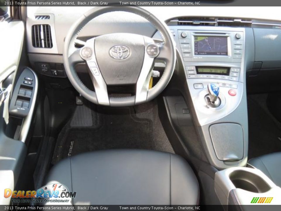 2013 Toyota Prius Persona Series Hybrid Black / Dark Gray Photo #5