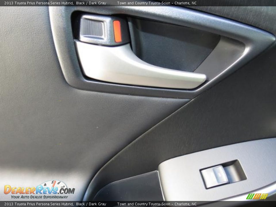 2013 Toyota Prius Persona Series Hybrid Black / Dark Gray Photo #7