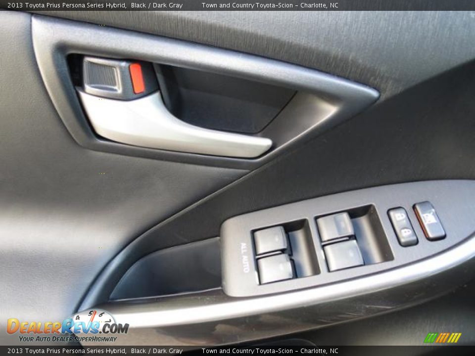2013 Toyota Prius Persona Series Hybrid Black / Dark Gray Photo #10