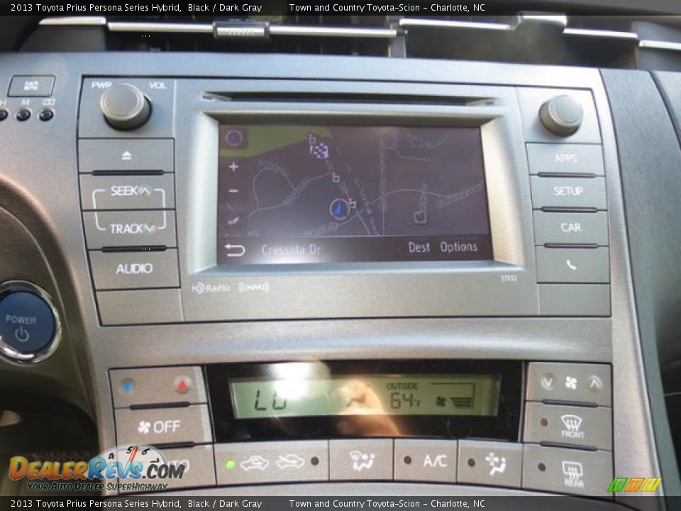 2013 Toyota Prius Persona Series Hybrid Black / Dark Gray Photo #11