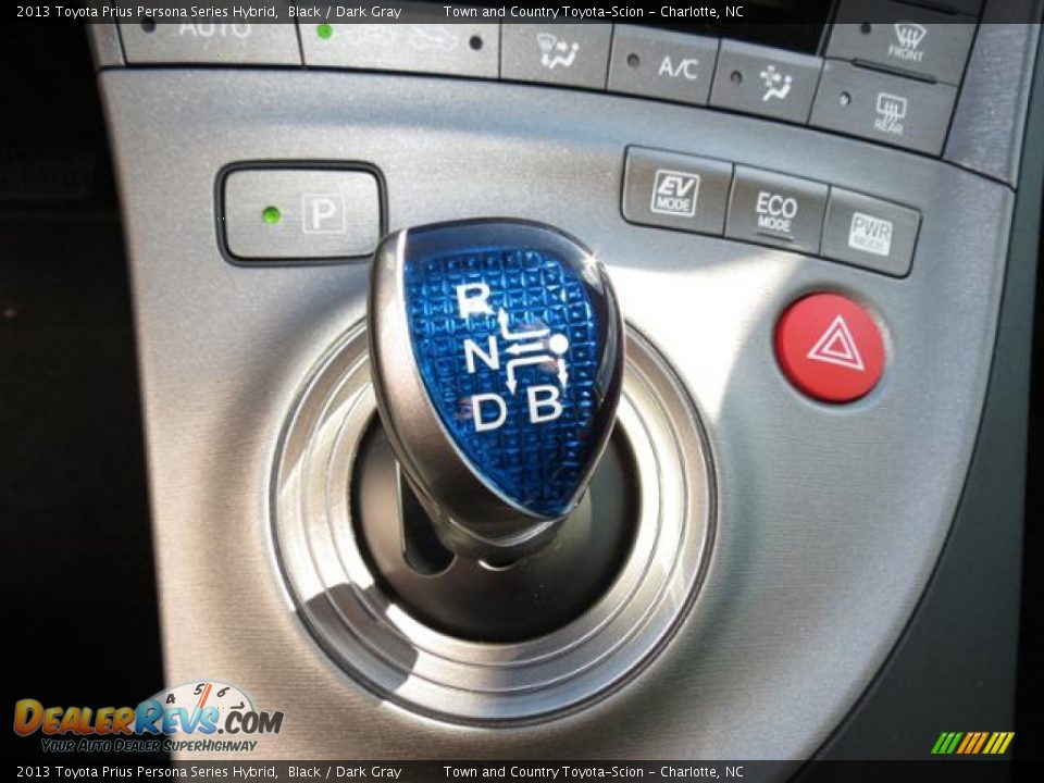2013 Toyota Prius Persona Series Hybrid Black / Dark Gray Photo #12