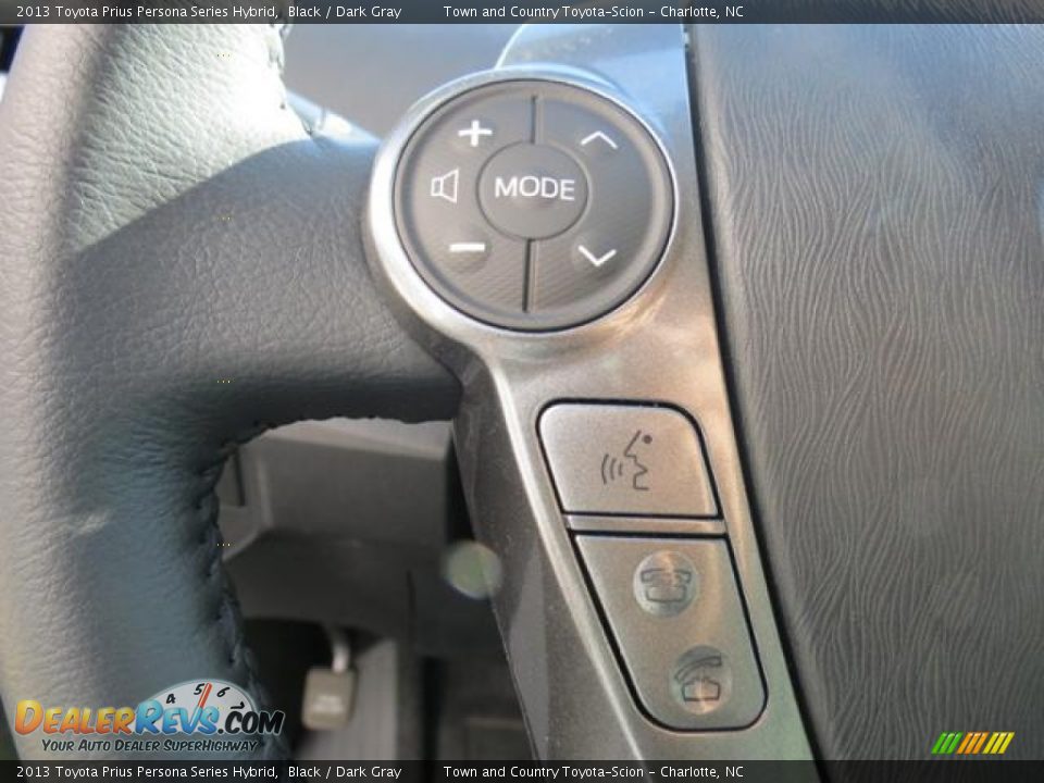 2013 Toyota Prius Persona Series Hybrid Black / Dark Gray Photo #13