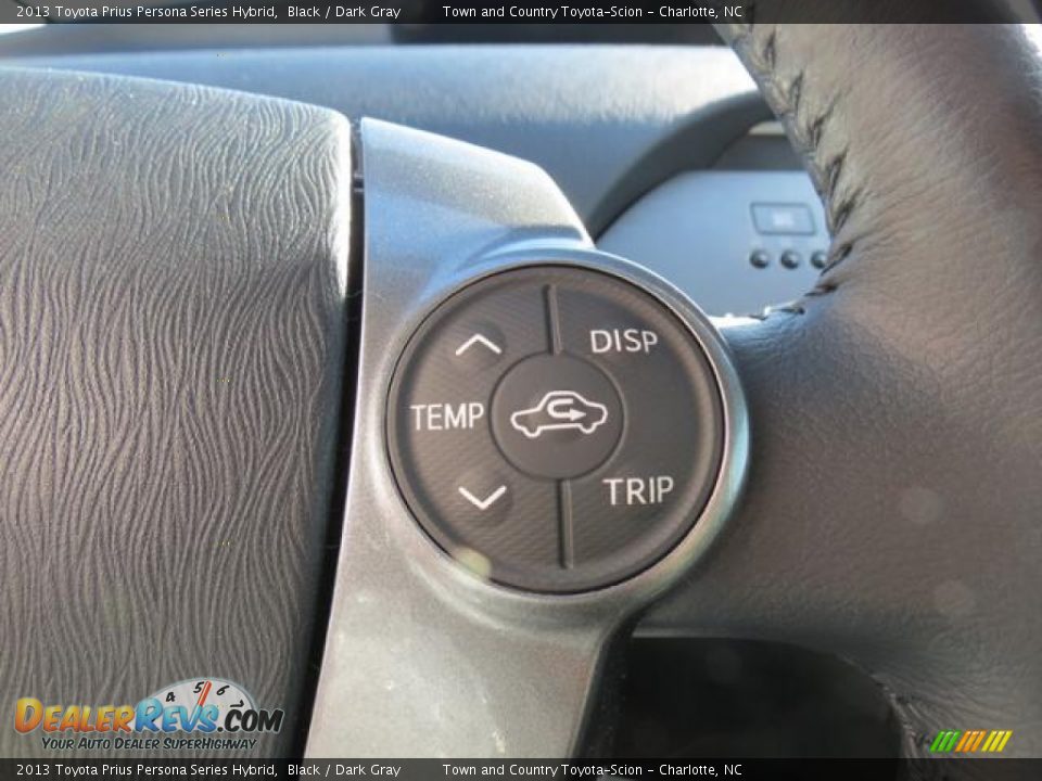 2013 Toyota Prius Persona Series Hybrid Black / Dark Gray Photo #14