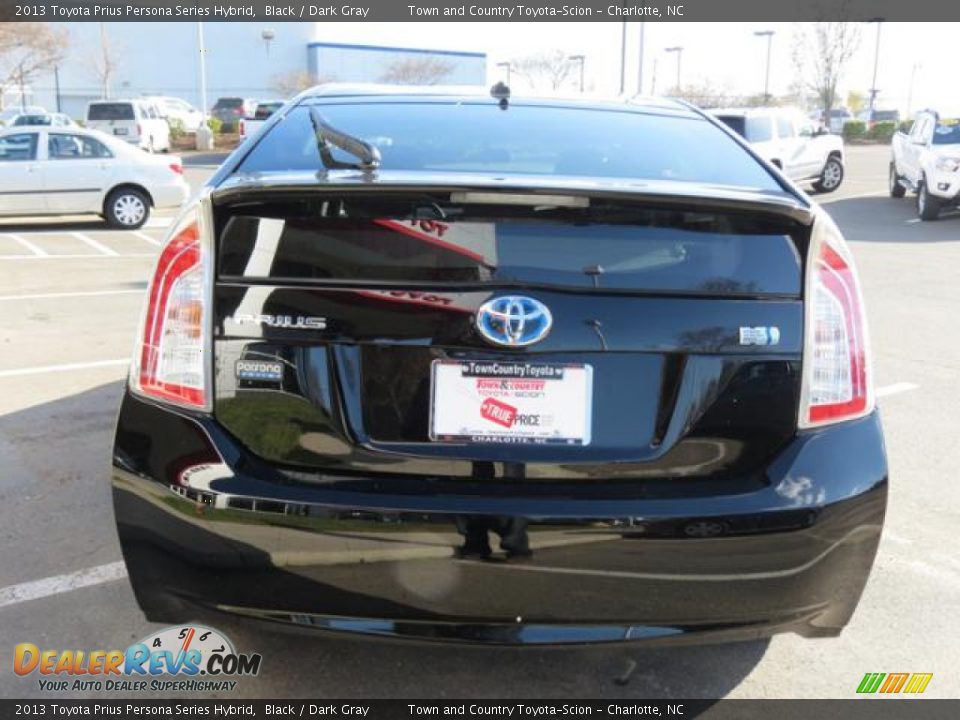 2013 Toyota Prius Persona Series Hybrid Black / Dark Gray Photo #17