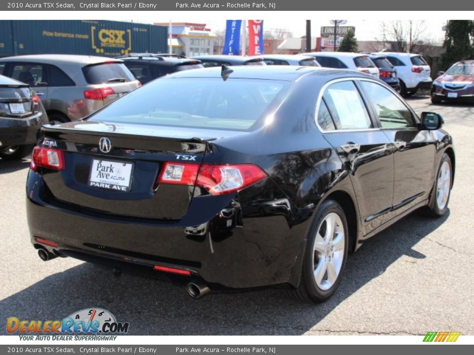 2010 Acura TSX Sedan Crystal Black Pearl / Ebony Photo #3