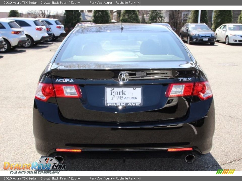 2010 Acura TSX Sedan Crystal Black Pearl / Ebony Photo #4