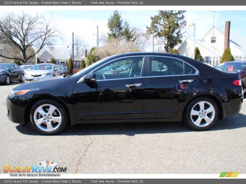 2010 Acura TSX Sedan Crystal Black Pearl / Ebony Photo #6