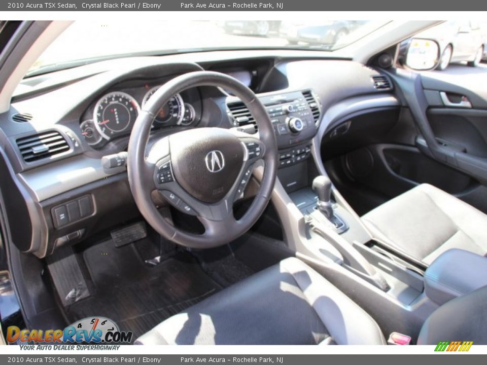 2010 Acura TSX Sedan Crystal Black Pearl / Ebony Photo #10