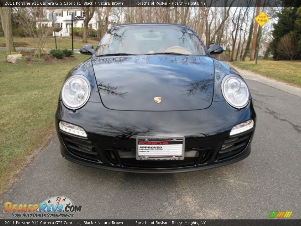 2011 Porsche 911 Carrera GTS Cabriolet Black / Natural Brown Photo #2