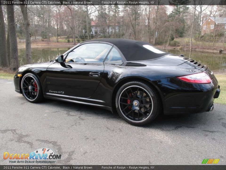 2011 Porsche 911 Carrera GTS Cabriolet Black / Natural Brown Photo #4