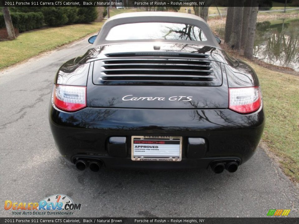 2011 Porsche 911 Carrera GTS Cabriolet Black / Natural Brown Photo #5