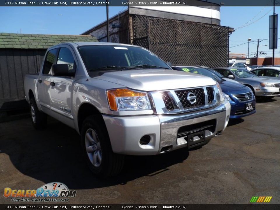 2012 Nissan Titan SV Crew Cab 4x4 Brilliant Silver / Charcoal Photo #2