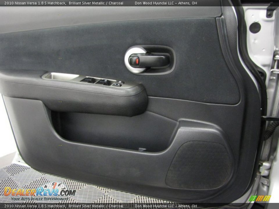 2010 Nissan Versa 1.8 S Hatchback Brilliant Silver Metallic / Charcoal Photo #10