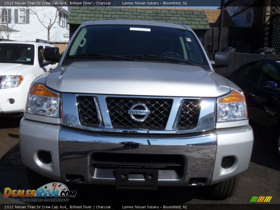 2012 Nissan Titan SV Crew Cab 4x4 Brilliant Silver / Charcoal Photo #3