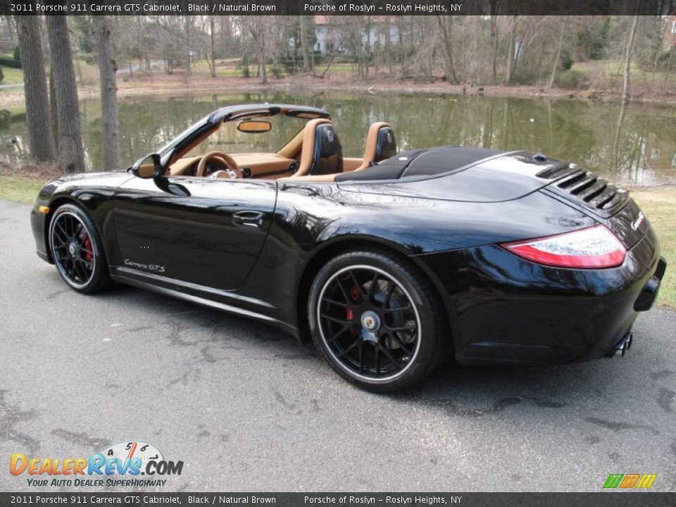 2011 Porsche 911 Carrera GTS Cabriolet Black / Natural Brown Photo #9