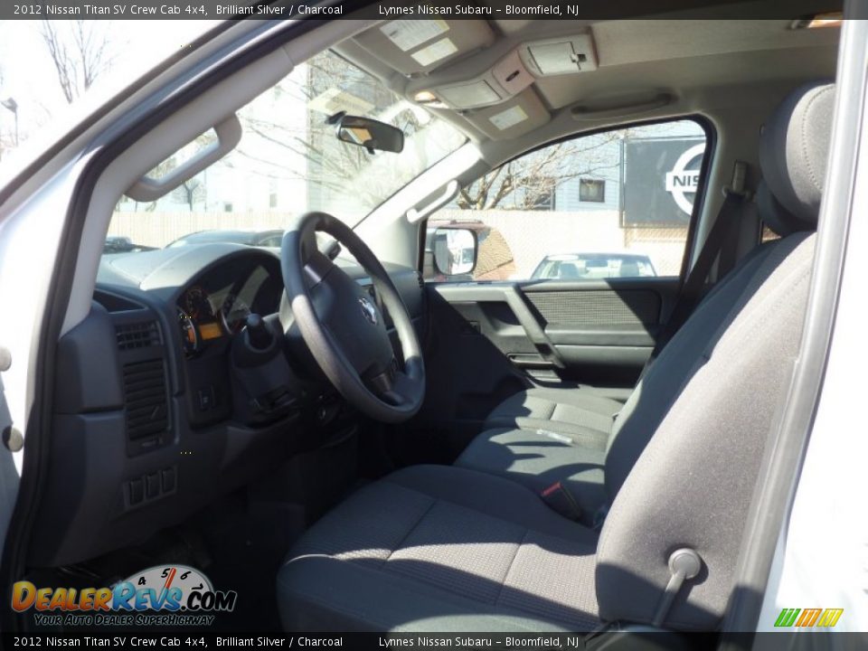 2012 Nissan Titan SV Crew Cab 4x4 Brilliant Silver / Charcoal Photo #6