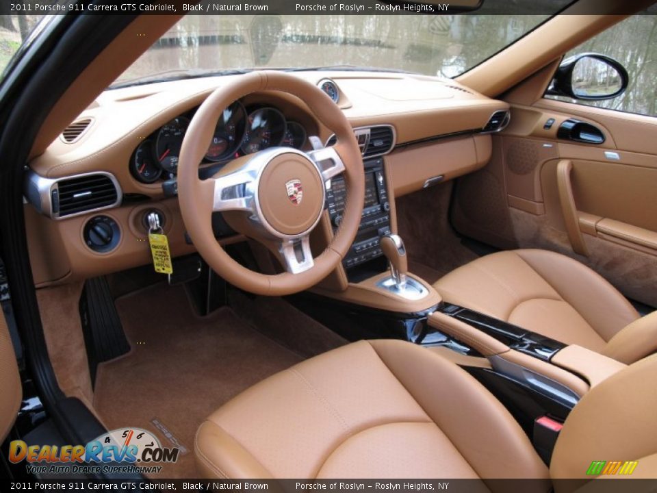 Natural Brown Interior - 2011 Porsche 911 Carrera GTS Cabriolet Photo #13