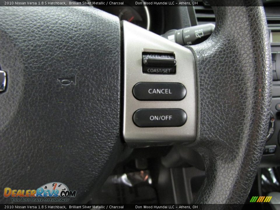 2010 Nissan Versa 1.8 S Hatchback Brilliant Silver Metallic / Charcoal Photo #16