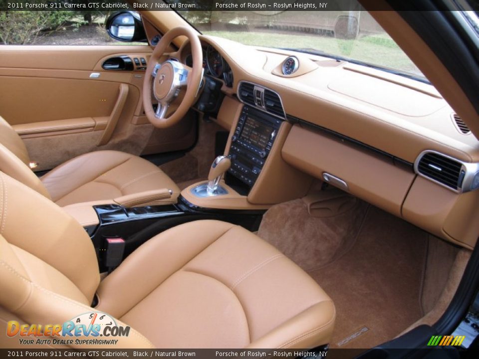 Natural Brown Interior - 2011 Porsche 911 Carrera GTS Cabriolet Photo #15