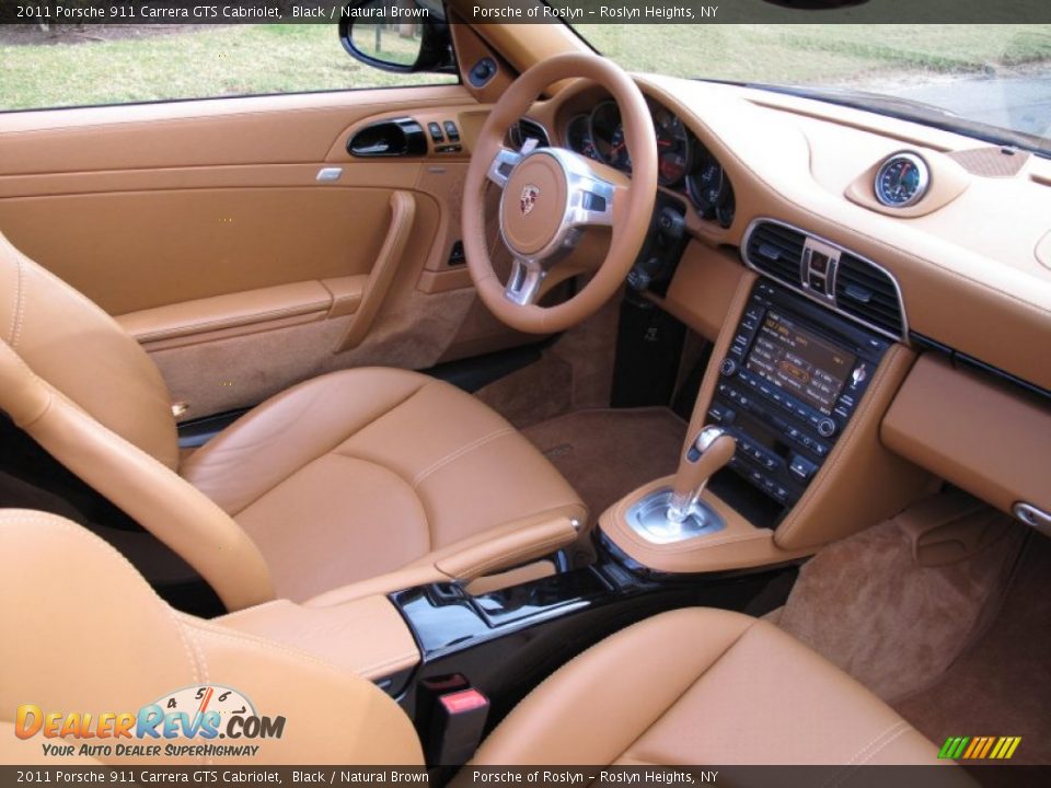 Natural Brown Interior - 2011 Porsche 911 Carrera GTS Cabriolet Photo #17