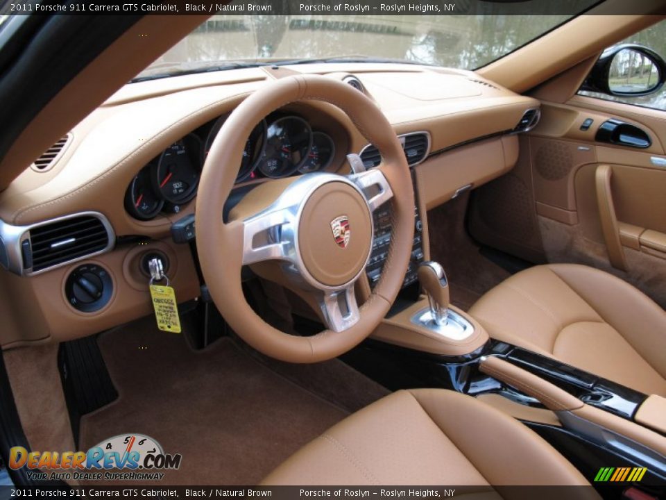 Natural Brown Interior - 2011 Porsche 911 Carrera GTS Cabriolet Photo #19
