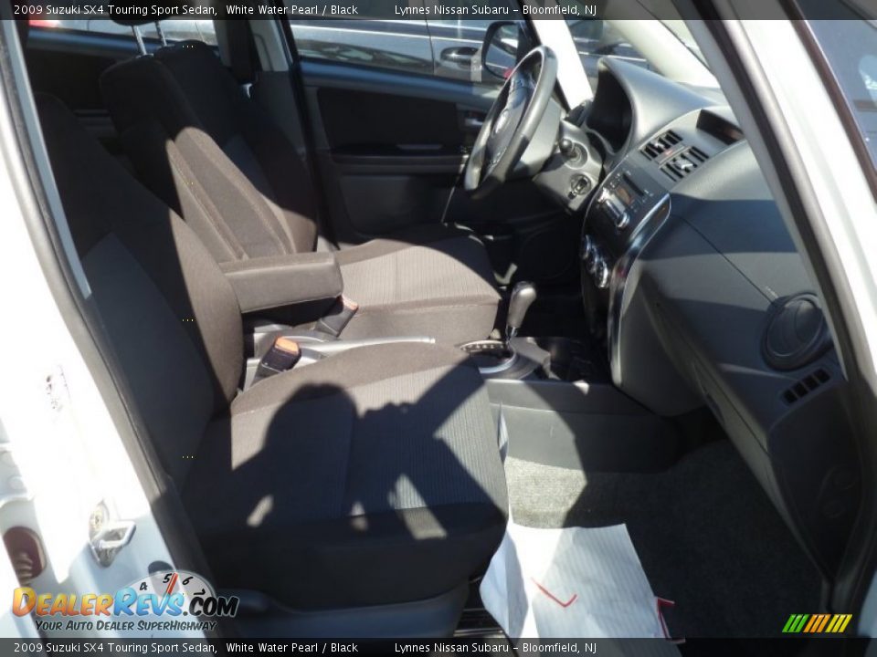 2009 Suzuki SX4 Touring Sport Sedan White Water Pearl / Black Photo #10