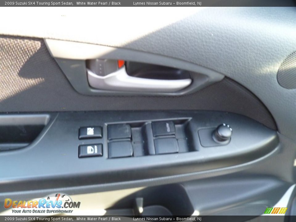 2009 Suzuki SX4 Touring Sport Sedan White Water Pearl / Black Photo #14