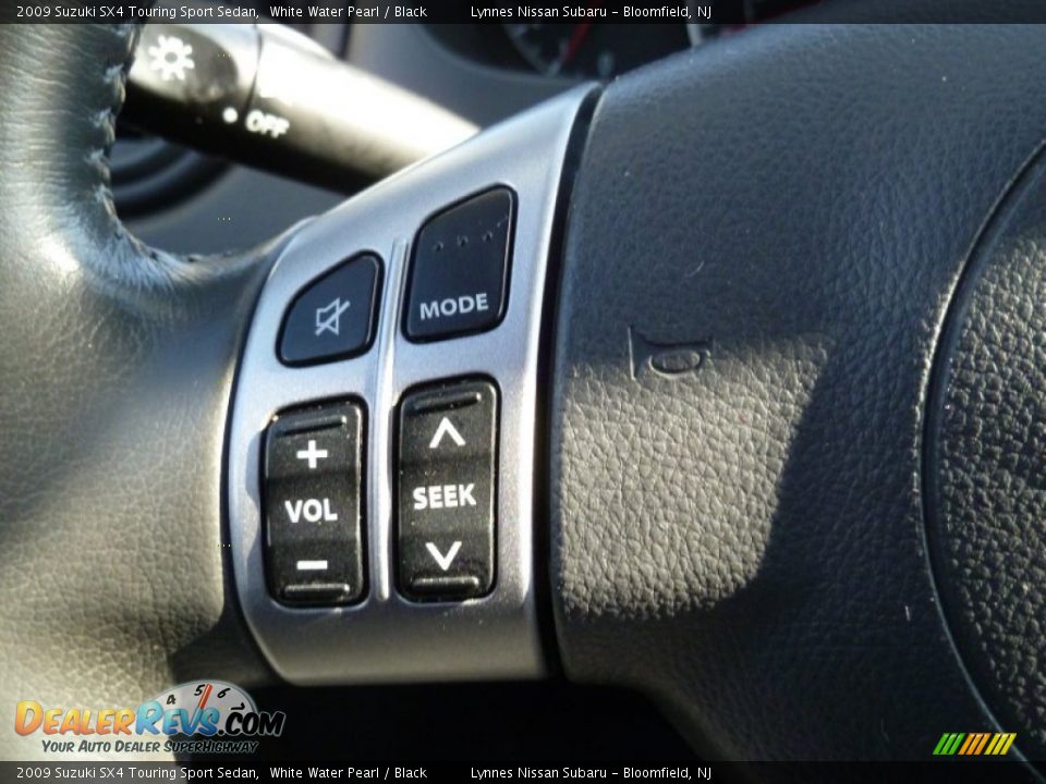 2009 Suzuki SX4 Touring Sport Sedan White Water Pearl / Black Photo #18