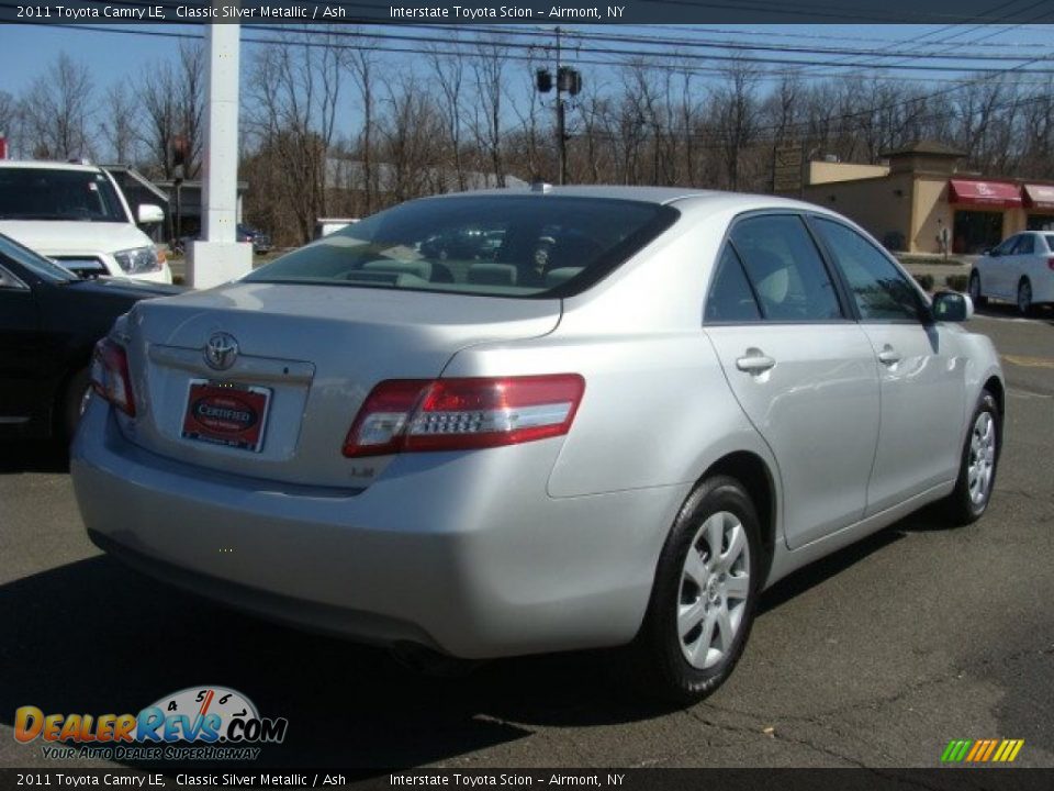 2011 Toyota Camry LE Classic Silver Metallic / Ash Photo #4