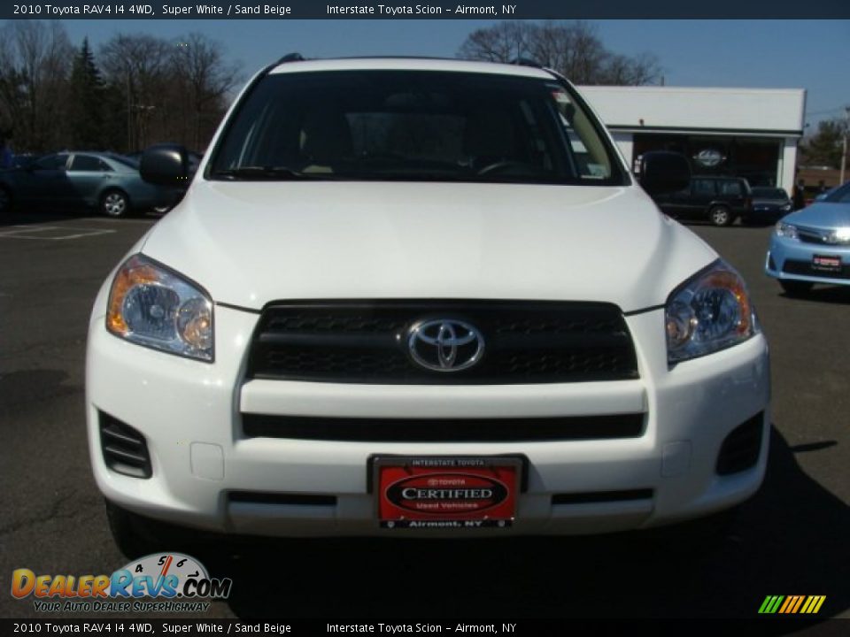 2010 Toyota RAV4 I4 4WD Super White / Sand Beige Photo #2