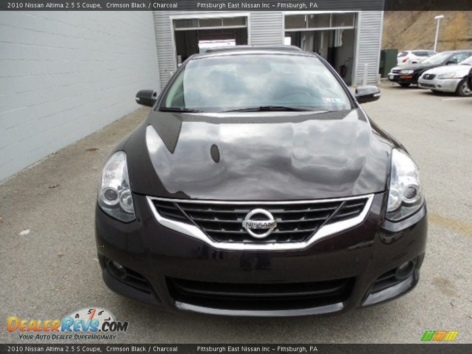 2010 Nissan Altima 2.5 S Coupe Crimson Black / Charcoal Photo #6