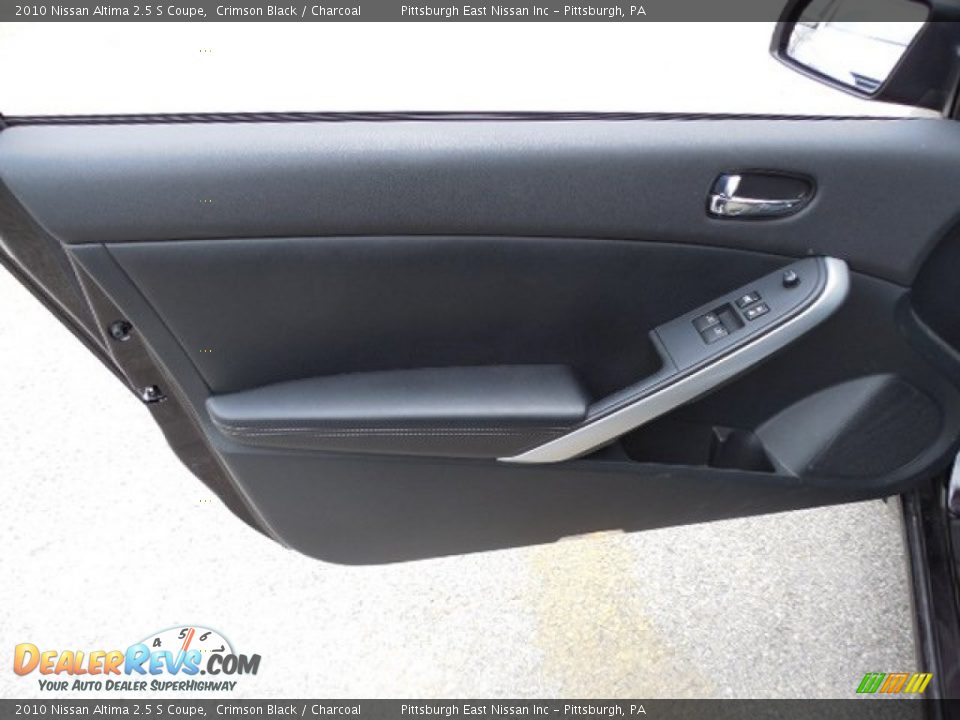 2010 Nissan Altima 2.5 S Coupe Crimson Black / Charcoal Photo #7