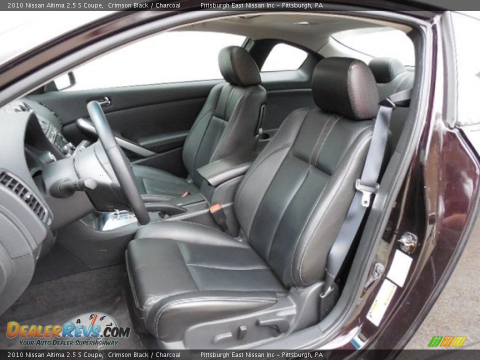 2010 Nissan Altima 2.5 S Coupe Crimson Black / Charcoal Photo #9