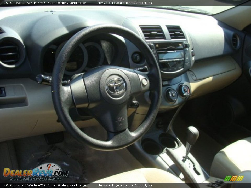 2010 Toyota RAV4 I4 4WD Super White / Sand Beige Photo #9