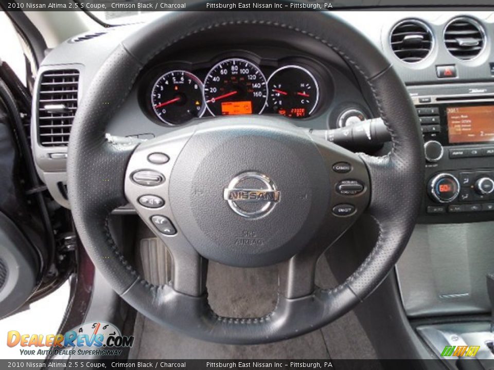 2010 Nissan Altima 2.5 S Coupe Crimson Black / Charcoal Photo #11