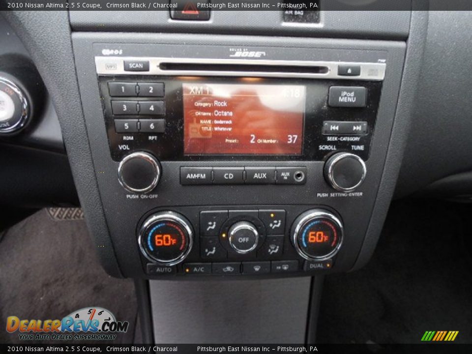2010 Nissan Altima 2.5 S Coupe Crimson Black / Charcoal Photo #12