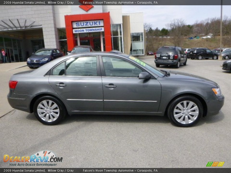 2009 Hyundai Sonata Limited Willow Gray / Gray Photo #2