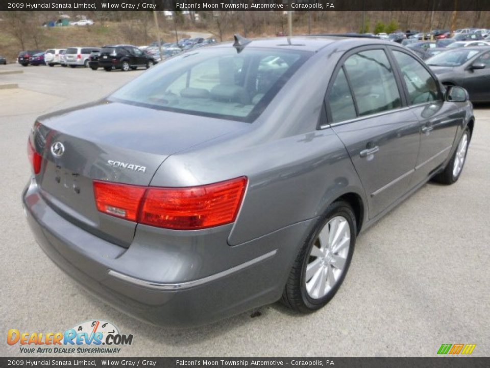 2009 Hyundai Sonata Limited Willow Gray / Gray Photo #3