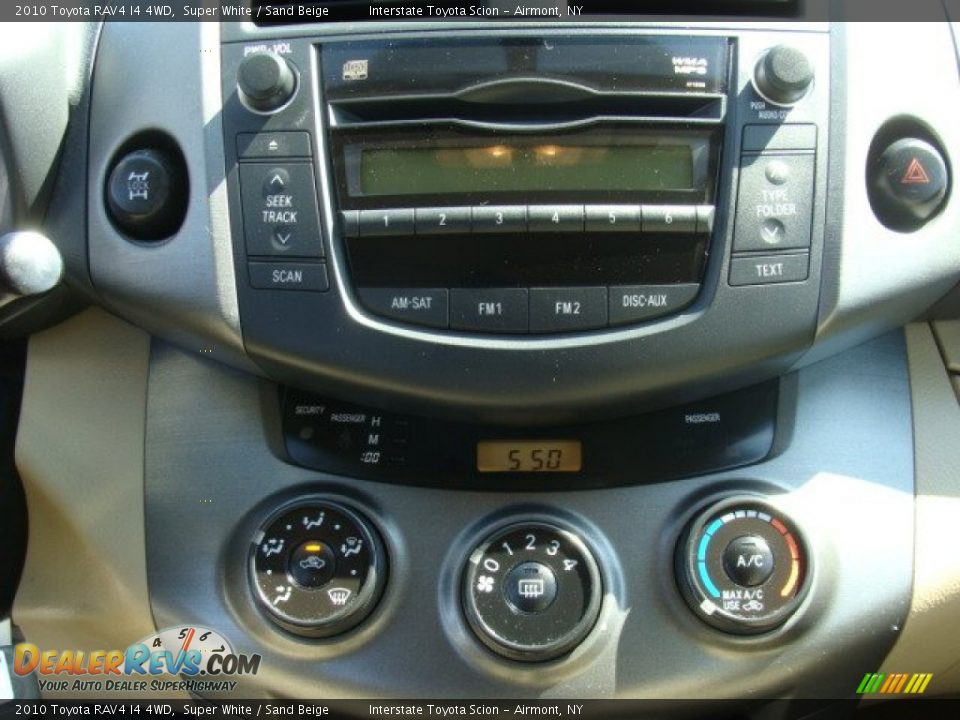 2010 Toyota RAV4 I4 4WD Super White / Sand Beige Photo #14