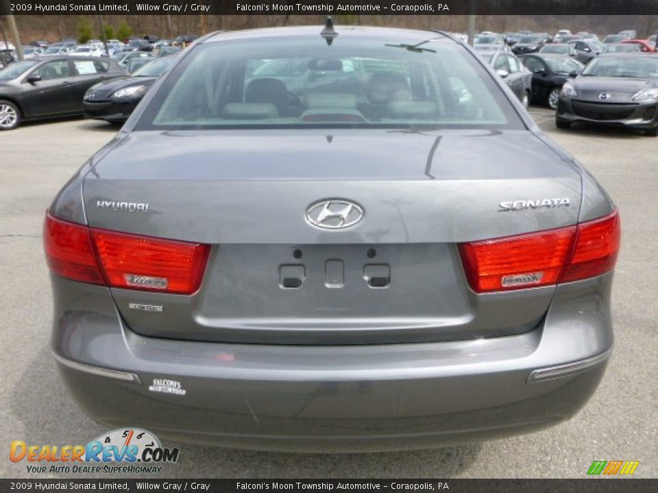 2009 Hyundai Sonata Limited Willow Gray / Gray Photo #4