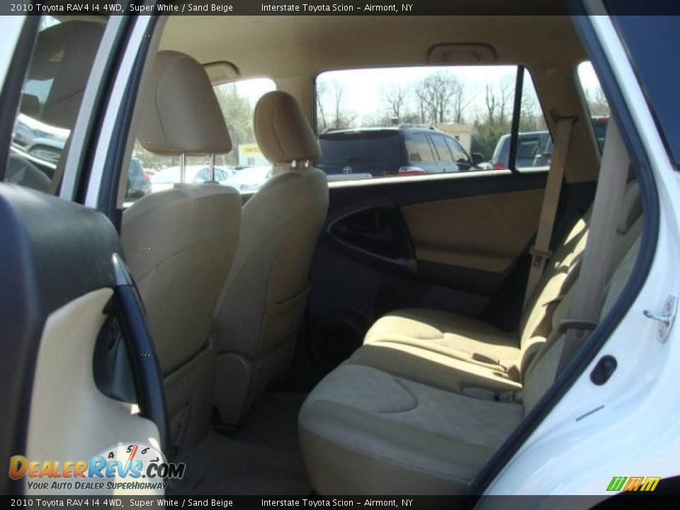 2010 Toyota RAV4 I4 4WD Super White / Sand Beige Photo #15