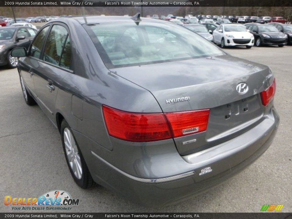 2009 Hyundai Sonata Limited Willow Gray / Gray Photo #5