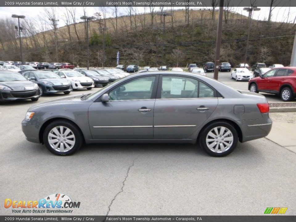 2009 Hyundai Sonata Limited Willow Gray / Gray Photo #6
