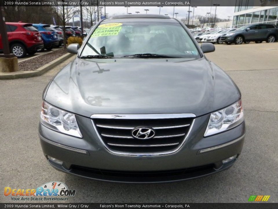 2009 Hyundai Sonata Limited Willow Gray / Gray Photo #8