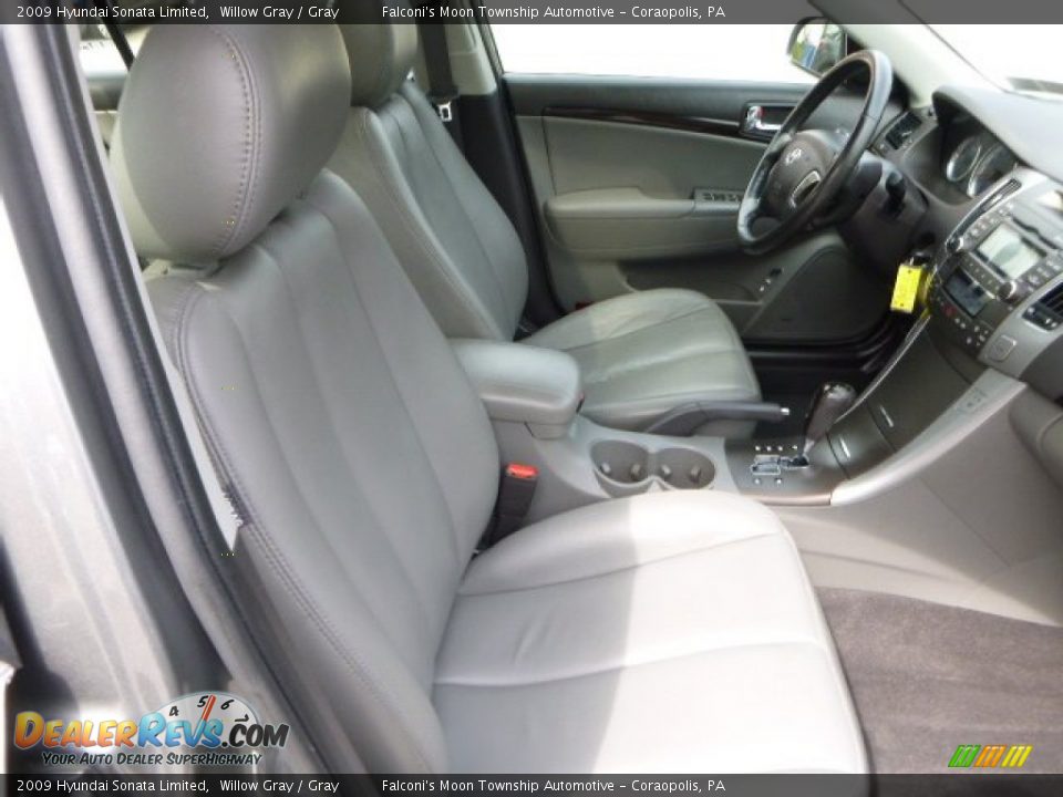 2009 Hyundai Sonata Limited Willow Gray / Gray Photo #10